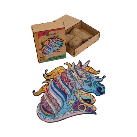 Фигурный деревянный пазл A3 