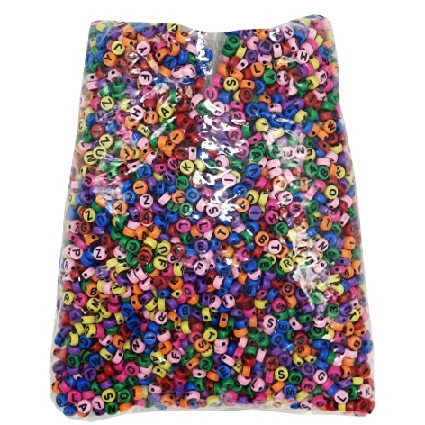 Набор для творчества Бусины бисер с буквами ЕД-420, 5 мм 