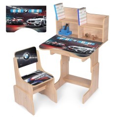 Дитяча Парта N 2071-7-3 дерево, зі стільчиком
