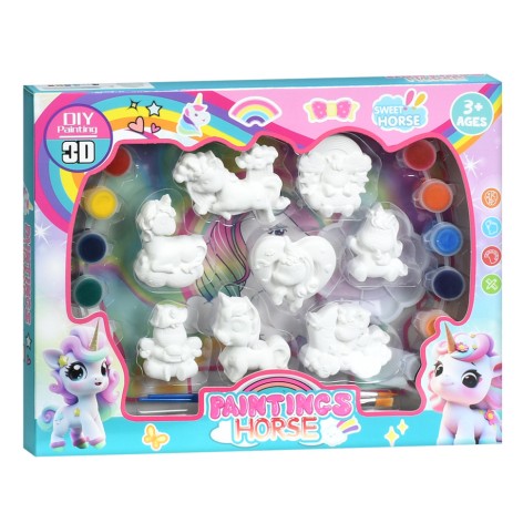 Набір для творчості Конячки MK 5723(Horse) фарби, пензлики