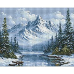 Алмазна мозаїка "Морозне дихання лісу" AMO20012, 40х50 см