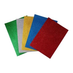 Набір фоамірану з глітером для рукоділля FMRN10, 30х20 см, 10 шт в упаковці