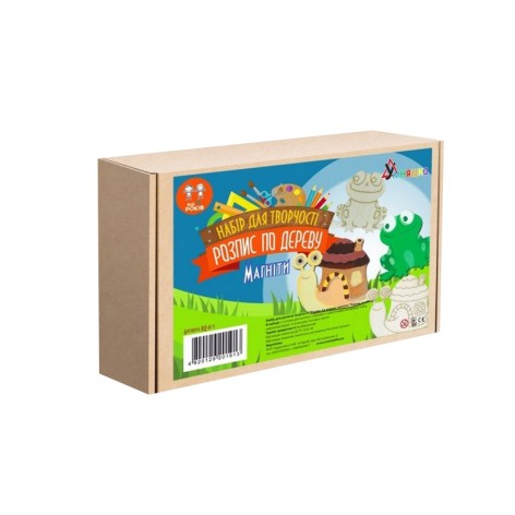 Набор детского творчества Роспись по дереву «Магниты-улитка и лягушка» РД-013