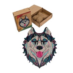 Фигурный деревянный пазл A3 