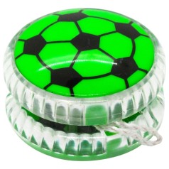 Дитяча іграшка Йо-йо "Футбольний м'яч" М 5641(Green) 5,5 см, світло