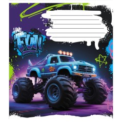 Зошит учнівський "Монстер трак" 024-550238K-4 в клітинку, 24 аркуші 