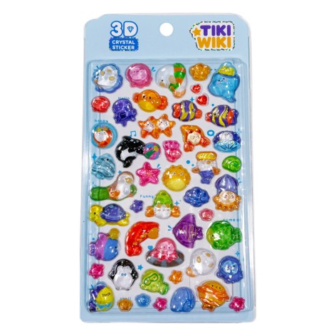 Набір 3D-наліпок "Тікі океан" Tiki Wiki 51366 серії Crystal