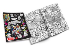 Набор раскрасок Антистресс с фломастерами RA-01, 28 страниц Черный