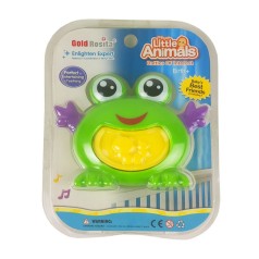 Детская погремушка-грызунок 8820-2 животные Жабка