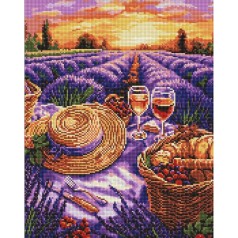 Алмазна мозаїка "Пурпуровий горизонт" ©art_selena_ua AMO8182, 40х50 см 