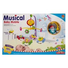 УЦІНКА! Дитячий мобіль на ліжечко "Клоуни" Bambi 6518D-UC музика