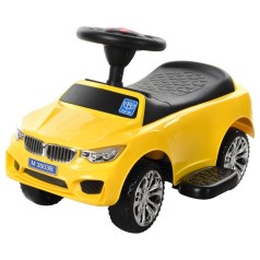 Дитяча каталка-толокар M 3503B-6 Жовтий, з батьківською ручкою