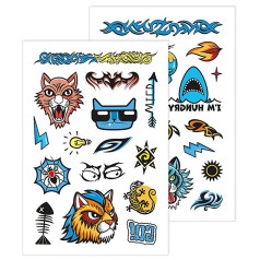 Временные татуировки для старших мальчиков Акула 10100699, 2 листа