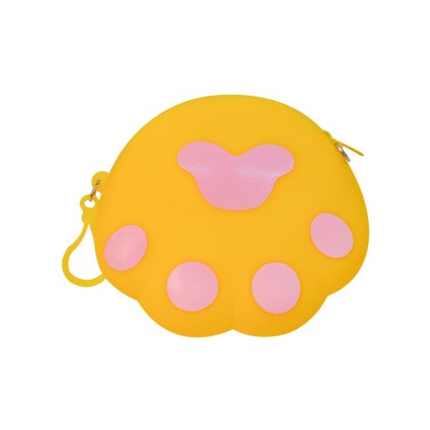 Детский кошелек-брелок «Лапка» C44413, 14 х 12 х 2 см Желтый
