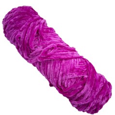 Пряжа плюшева синель PP109, 100 грам, 100% поліестер, темно-червона троянда