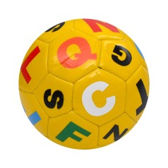 М'яч футбольний Alphabet MS 4833(Yellow) розмір №2, 90 г, у пакеті