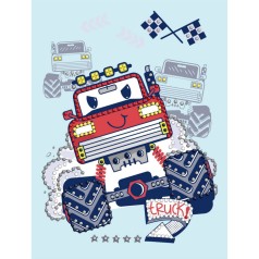 Алмазна мозаїка з частковою викладкою "Червона машинка" ©art_selena_ua AMV1226, 15х20 см