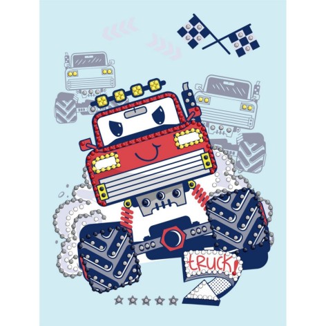 Алмазна мозаїка з частковою викладкою 