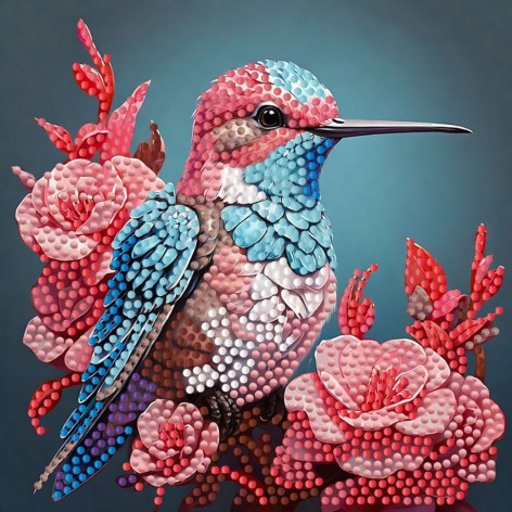 Алмазна мозаїка "Маленька пташка" ZAV1818-20, 18х18 см