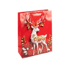 Пакет подарунковий "Новий Рік" 2578-2 розмір 18х21,5х8 см