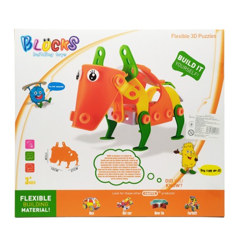 Конструктор-механік "Бичок"  HANYE J-7714, 59 елемента