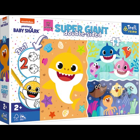 Пазли + розмальовка - (15 елм.SUPER GIANT) - 