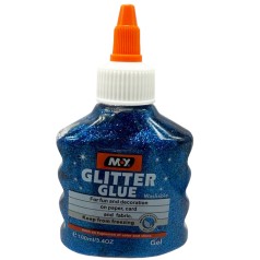 Клей декоративний "Металік Glitter" DSCN4619(Blue) 100 мл