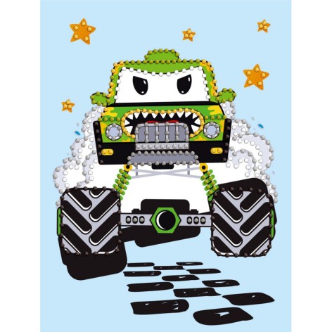 Алмазна мозаїка з частковою викладкою 