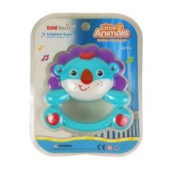 Детская погремушка-грызунок 8820-2 животные Лев