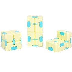 Антистрес кубик-трансформер Infinity Cube IGR133(Yellow) пастельні кольори