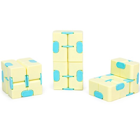 Антистрес кубик-трансформер Infinity Cube IGR133(Yellow) пастельні кольори