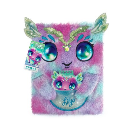 Большой пушистый блокнот 2 в 1 Лилия Nebulous Stars 12522 миниблокнот на спирали