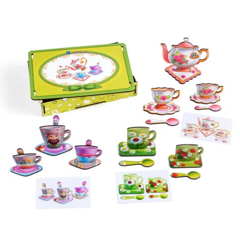 Настольная игра "Веселое чаепитие" Ubumblebees (ПСД191) PSD191 деревянная