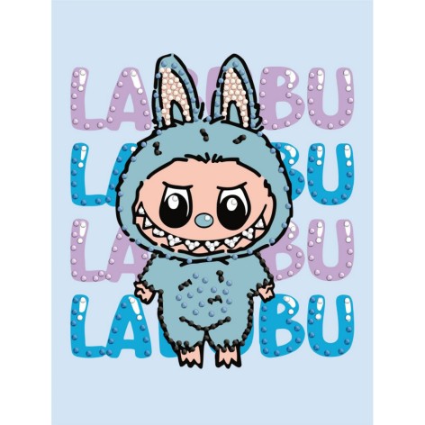 Алмазна мозаїка з частковою викладкою 