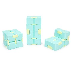Антистрес кубик-трансформер Infinity Cube IGR133(Turquoise) пастельні кольори
