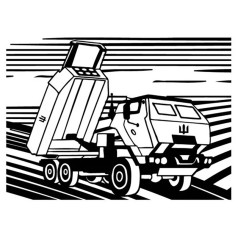 Картина-трафарет для розфарбовування піском А4 "М142 HIMARS" Т-а4190