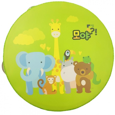 Дерев'яна іграшка Бубен MD 0367 15 см  Дикі Тварини