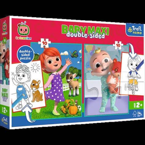 *Пазли + розмальовка - (10 + 10 елм.BABY MAXI) - 