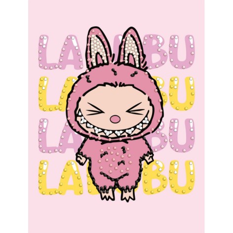 Алмазна мозаїка з частковою викладкою 