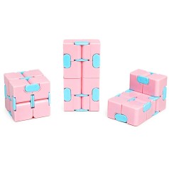 Антистрес кубик-трансформер Infinity Cube IGR133(Pink) пастельні кольори
