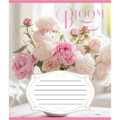 Зошит учнівський "Букети" 018-540154L-3 в лінію, 18 аркушів 