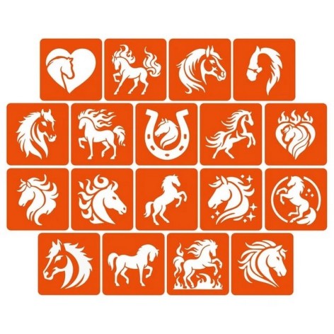 Набір трафаретів для біо-тату 