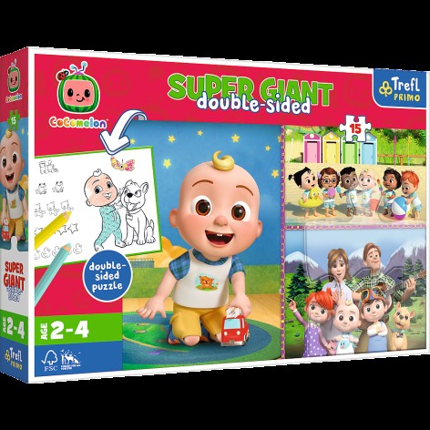 *Пазли + розмальовка - (15 елм.SUPER GIANT) - 