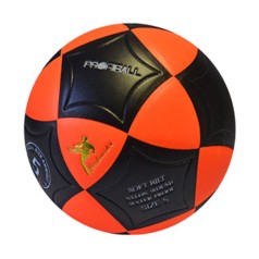 М'яч футбольний MS 1771(Orange-Black) розмір 5, ПВХ, ламінований, 390-410 г