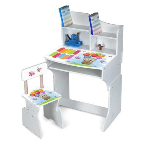 Детская Парта M 904-3 высота 3 положения, со стульчиком