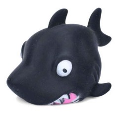 Дитяча іграшка-антистрес "Акула" MS 4043(Black) з борошном, 10 см