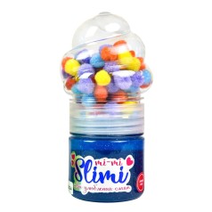 Іграшка-антистрес Слайм Mi-mi Slimi 71827ST(Blue) з помпонами