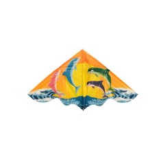 Воздушный змей M 3335 полиэтилен 120 см Дельфины