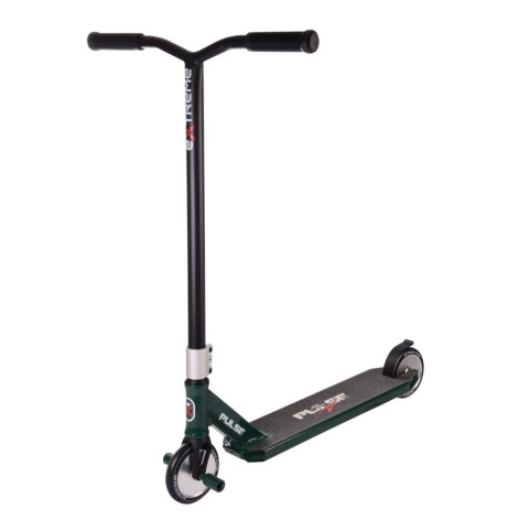 Самокат трюковий 2-х колісний TR21008 (RL7T) Extreme Motion PULSE, PU 120 мм.  Зелений