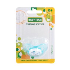 Пустышка силиконовая классическая 3007_блакитний